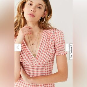 URBAN OUTFITTERS GINGHAM MINI DRESS